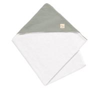 Sortie De Bain En Double Gaze De Coton Et Éponge - Uni Sauge Vert 75X75