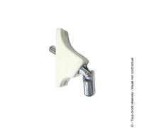 Sortie de caisson 90° avec double cadran volet roulant blanc TORBEL - 841300