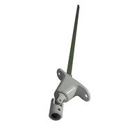 SORTIE DE CAISSON 90° ENTREE Ø12 SORTIE C8 LG500 - BLANC (EMBASE ETROITE)