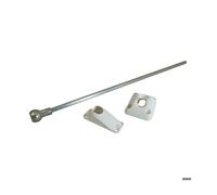 SORTIE DE CAISSON INVISIBLE 45° SORTIE 6P7 LG 350MM BLANC RAL9010
