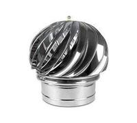 Sortie de cheminée en acier inoxydable résistant aux acides Chapeau rotatif en forme de boule Chapiteau de cheminée Four Hotte