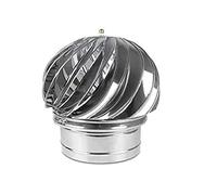 Sortie de cheminée en acier inoxydable résistant aux acides Chapeau rotatif en forme de boule Chapiteau de cheminée Four Hotte