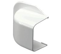 Sortie de mur coudée pour goulotte climatiseur et pompe à chaleur - FIRSTPLAST - mm 90x65 - blanc