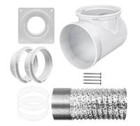 Sortie De Seche-Linge | Kit D'Évacuation Intérieur Pour Seche-Linge - De Raccord Pour Pièces De Rechange Lave-Linge Ventilateurs D'Extraction Circulation D'Air Plafond Climatiseur Cuisine
