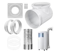 Sortie De Seche-Linge,Kit D'Évacuation Intérieur Pour Seche-Linge - de Remplacement Murale pour Pièces d'Évacuation de Ventilateurs Plafond Cuisine Salle de Bain