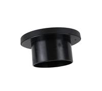 Sortie de ventilation d'air de chauffage - Buse ronde plate, canal haute température - Disque rotatif à 360 degrés avec ajustement stable - Tuyau d'échappement d'air chaud rotatif compact pour le