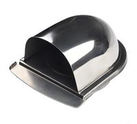 Sortie de ventilation en acier inoxydable pour conduit mural avec tuyaux de sèche-linge, ventilateurs de cuisine, extracteurs de salle de bain et aérations de climatisation (100 mm)