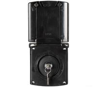 Sortie d'eau à connexion rapide pour couvercle magnétique, remplissage par gravité IP44 pour camping-cars et camping-cars, 14,5 x 13 x 8,5 cm, plastique ASA (C)