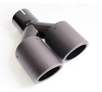 Sortie d'échappement 2 Pièces Double Embout D'échappement En Fiber De Carbone Noir Brillant Mat Modifié Tuyau Couvercle Silencieux Pour BMW Pour M3