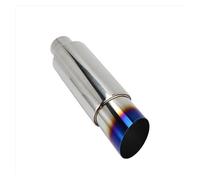 Sortie D'échappement Arrière Universelle En Acier Inoxydable Pour Voiture Embout Carré 370 Mm Finition Bleu Grillé Embout Échappement