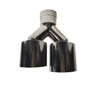 Sortie d'échappement Double embout d'échappement, entrée de 2,5 pouces, sortie de 3 ou 3,5 pouces, tuyaux d'échappement gauche et droit 9 pouces long Tuyau d'échappement(63MM IN- 76 OUT L)