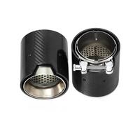 Sortie d'échappement Embout d'échappement en fibre de carbone 60 mm diamètre intérieur pour BMW F30 M335i M340i, F22 M235i M240i, F20 F21 M135i M140i Tuyau d'échappement(Frosted 2 Pcs)