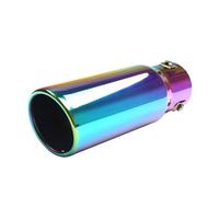 Sortie d'échappement Embout d'échappement universel, entrée 1,5"-2,5", sortie 3", avec colliers et adaptateurs, longueur 8,5", à boulonner Tuyau d'échappement(Multicolor)