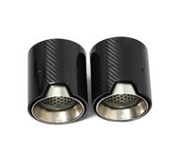Sortie d'échappement Embouts d'échappement en fibre de carbone pour BMW F20 F21 M135i M140i, diamètre intérieur 60 mm, lot de 2 Tuyau d'échappement(Matte2)