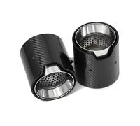 Sortie d'échappement Embouts d'échappement en fibre de carbone pour BMW F20 F21 M135i M140i, diamètre intérieur 60 mm, lot de 2 Tuyau d'échappement(Silver1)