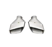Sortie d'échappement pour BMW Série 5 M5 G30 G38 2017-2022 530 540 2021, diffuseur de Pare-Chocs arrière, Embouts de Silencieux Noirs et argentés (530 Argent)