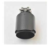 Sortie d'échappement Tuyau d'échappement universel en fibre de carbone et acier inoxydable noir brillant pour BMW X5 323, micro-embouts. Tuyau d'échappement(76mm- 115MM)