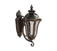 Sortie d'usine européenne Vintage Finition Bronze huilé Grange E27 Applique Murale en Aluminium Graine Verre Ombre Porche Applique de Style Victorien Couloir Porche Applique Murale européenne