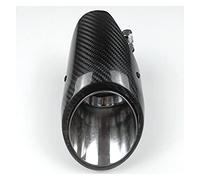 Sortie Echappement 1 PCS Embouts De Silencieux D'échappement Outlet 4.1 "Pouces Car Styling Universal Carbon End Pipes(IN 73 OUT 105mm)