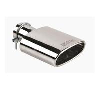 Sortie Echappement Ovale Universelle -Inox- Int 48-60mm - Ext 75x150mm - Long 240mm - Sortie 75x150mm