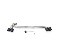 sortie echappement Pour BMW F25 X3 F26 X4 Silencieux Quad Embouts D'échappement Simple Tuyau D'échappement Intérieur Buse Système D'échappement Embout Silencieux(Carbon Fiber)