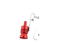 Sortie Echappement Universel Moto Voiture Échappement Faux Turbo Sifflet Tuyau Son Silencieux Soufflage Valve Simulateur Whistler(Red L)