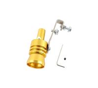 Sortie Echappement Universel Moto Voiture Échappement Faux Turbo Sifflet Tuyau Son Silencieux Soufflage Valve Simulateur Whistler(Gold XL)