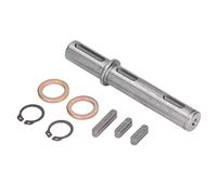 Sortie moteur pas à pas - Un arbre - Acier allié résistant à la corrosion - 18 mm - Longueur : 128 mm - 5,04 pouces - Équipé de 7 accessoires - Convient pour le réducteur de ver NMRV040 RV040