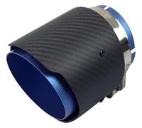 Sortie Pot D'échappement Silencieux Pour Mazda CX-5 Cx-4 Cx-3 1 Pièce Embouts Tuyau D'échappement Remplacement Tuyau D'échappement Modifié Embouts Queue Décoratifs En Fibre Carbone(Bleu)