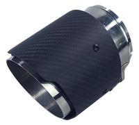 Sortie Pot D'échappement Silencieux Pour Mazda CX-5 CX-4 CX-3 Pour Axela Pour Atenza 1 Pièce Tuyau D'échappement Modifié Embouts De Queue Décoratifs En Fibre De Carbone(Argent)