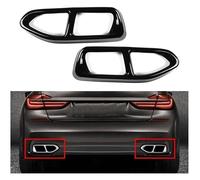Sortie Pot D'échappement Silencieux Pour Série 7 G11 G12 740i 750i 2016 2017 2018 Couvercle De Sortie Garniture Décorative Silencieux Arrière De Voiture Tuyau D'échappement(Noir)