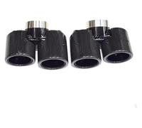Sortie Tuyau Arrière Voiture Pour Defender 90 110 130 2020-2024 Sortie Quadruple Embout De Silencieux D'échappement Carré En Fibre Carbone(Carbon Fiber 3.0T)