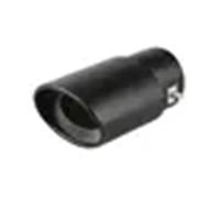 Sortie Tuyau Arrière Voiture Tuyau D'échappement Modifié En Acier Inoxydable, Grille De Silencieux, Métal Bleu(Black straight)