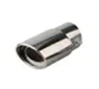 Sortie Tuyau Arrière Voiture Tuyau D'échappement Modifié En Acier Inoxydable, Grille De Silencieux, Métal Bleu(Silver straight)