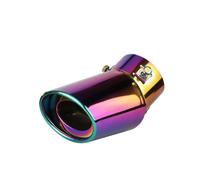 Sortie Tuyau Arrière Voiture Tuyau D'échappement Modifié En Acier Inoxydable, Grille De Silencieux, Tuyau D'échappement En Métal Bleu(Color bend)