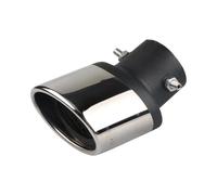 Sortie Universelle De 63 Mm Pour Échappement À Extrémité De Tube Rond D’échappement Pipe De Sortie De Sortie Queue tuyau d'échappement voiture(Courbé)