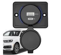 Sortie USB : Panneau de Prise de Charge Rapide avec Deux Ports | Sortie de Chargeur USB pour RV, Annd Marine Use | Un Panneau de Prise de Charge pour Voyager et Alimentation en Plein air