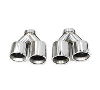 Sorties D'échappement Ancien Modèle Pour Série 5 535i 535D F10 F11 F18 Système D'échappement À Quatre Silencieux Pare-chocs Arrière Pour M5 Embouts D'éChappement(Argent)