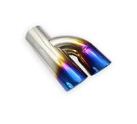 Sorties d'échappement Embout D'échappement Double Sortie 60 Mm 1 Vers 2 Pour Skoda Pour Octavia Et Pour Vw Lavida