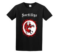 Sortilege 1983 Logo Graphic Tee Printed Top Shirt for Mens T-Shirt Size S