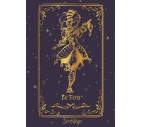 Sortilège: Grimoire, Livre des ombres, cahier, journal pour sorcier, sorcière, wicca, apprenti magicien.... 120 pages lignées avec intérieur décoré. ... inspiration carte de Tarot, étoiles.