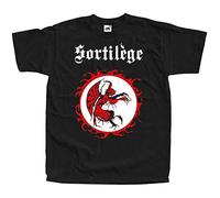 Sortilege Mens T Shirt Funny Tee Camiseta Short-Sleeve Black XL