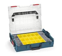 Sortimo Bosch L-BOXX 102 - Mallette à outils professionnelle en plastique avec couvercle transparent - Avec jeu de boîtes de rangement B3 pour petites pièces - Système de rangement idéal pour les
