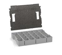 Sortimo Set de boîtes de rangement K 3 et insert de couvercle Gris fonctionnel 8 compartiments Boîtes de rangement CADDY Outil matériel Plastique Sortimo/CADDY