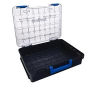 Sortimo T-BOXX 330 - Boîte de rangement vide pour un rangement individuel - Couvercle transparent pour une vue d'ensemble rapide - Légère, robuste et empilable - Compatible avec les boîtes d'insertion