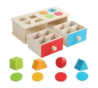 Sorting Puzzle Toy, Wooden Learning Game, 12.2x9.84 Inch Color Board with Interactive Play, Educational Sensory Set, Creative Family Activity with Fun Design, Birthday Supplies for Boys and Girls