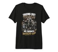 Sortir Les Poubelles Mon Echauffement Cheri T-Shirt Haut de Gamme