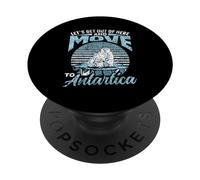 Sortons D'ici Et Allons en Antarctique Rétro Antarctique PopSockets PopGrip Adhésif