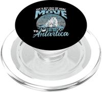 Sortons D'ici Et Allons en Antarctique Rétro Antarctique PopSockets PopGrip pour MagSafe