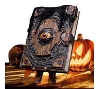 Sorts de Livre d'Halloween, accessoire de mauvais œil | Manuel d'horreur en résine réaliste 394 g, figurine de livre de mort personnelle mystérieuse pour décoration de fête de maison hantée